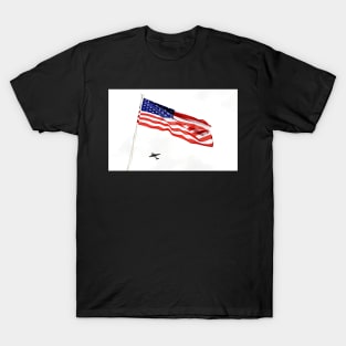 American Stars & Stripes Flag and C47 Dakota T-Shirt